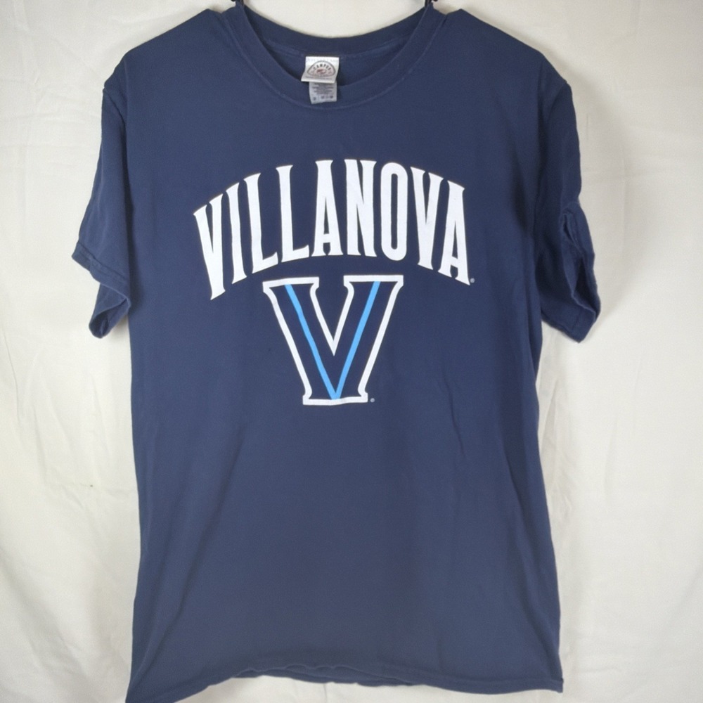 Villanova Wildcats Blue T-Shirt Size Medium Campus Colors NCAA Graphic Tee